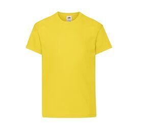Fruit of the Loom SC1019 - Dziecięcy T-shirt z długim rękawem Żółty