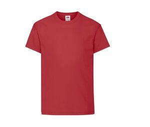 Fruit of the Loom SC1019 - Dziecięcy T-shirt z długim rękawem Czerwony