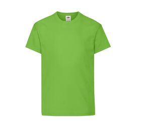 Fruit of the Loom SC1019 - Dziecięcy T-shirt z długim rękawem Limonkowy