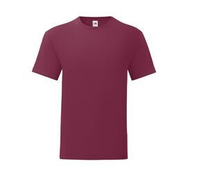 Fruit of the Loom SC150 - Ikona- męski T-shirt Burgundowy