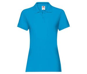 Fruit of the Loom SC386 - Premium Polo Femme Lazurowy