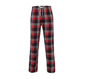 SF Men SF083 - Męskie spodnie od piżamy Red / Navy Check