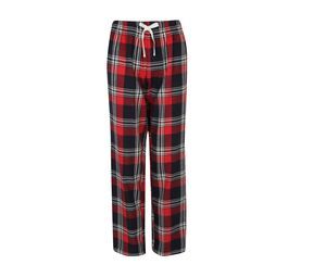 SF Women SK083 - Damskie spodnie od piżamy Red / Navy Check