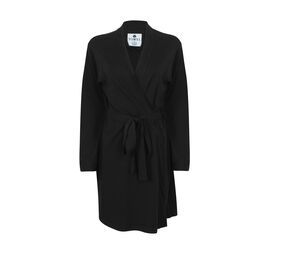 Towel City TC050 - Women's wrap robe Czarny