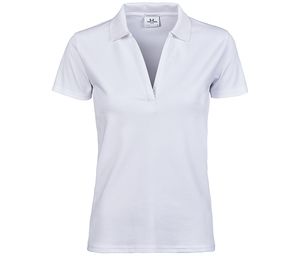 Tee Jays TJ1409 - Damska luksusowa koszulka polo z dekoltem w szpic Biały