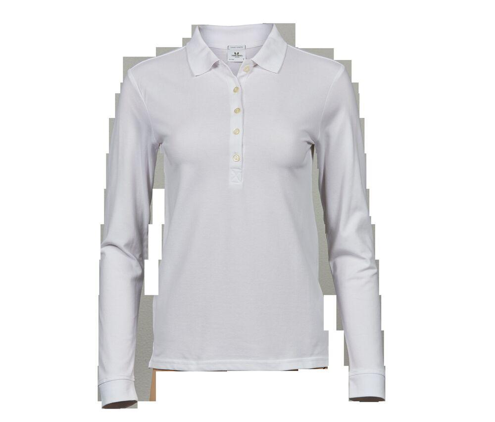 Tee Jays TJ146 - Damska luksusowa i elastyczna koszulka polo z długim rękawem