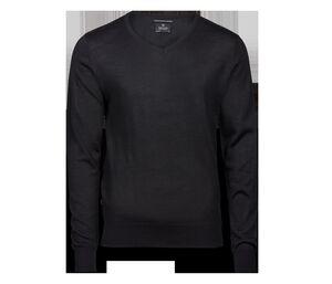Tee Jays TJ6001 - Męski sweter w szpic Czarny