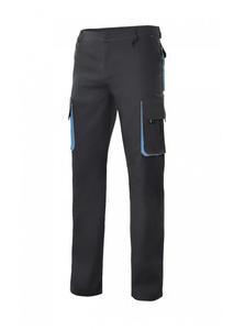 VELILLA V3004 - Praktyczne spodnie z kieszeniami z kontrastowym akcentem