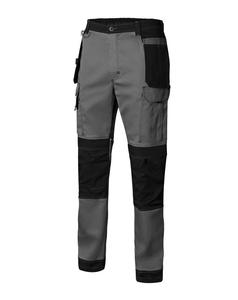 VELILLA V3019S - Dwukolorowe płocienne spodnie