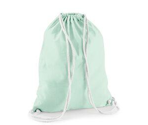 Westford mill WM110 - Bawełniany worek/plecak Pastel Mint / White