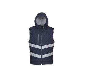 Yoko YK007 - Long sleeve high visibility vest (HVJ200) Granatowy