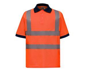 Yoko YK210 - High visibility short-sleeved polo shirt Bezpieczny pomarańcz
