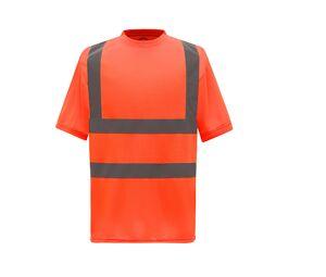 Yoko YK410 - High Visibility Short Sleeve T-Shirt Bezpieczny pomarańcz