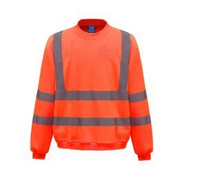Yoko YK510 - High visibility round neck sweatshirt Bezpieczny pomarańcz