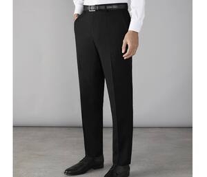 CLUBCLASS CC9501 - Męskie spodnie garniturowe Czarny
