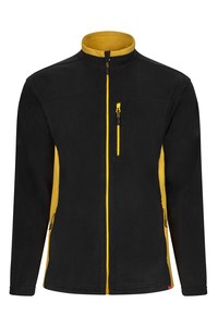 Velilla 201504 - TWO-TONE FLEECE JACKET Czarny/ żółty