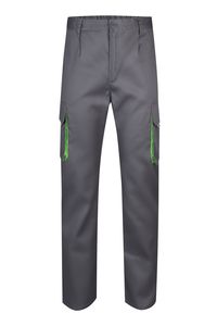 Velilla 103004 - TWO-TONE TROUSERS GREY/LIME GREEN