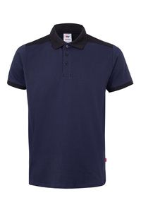 Velilla 105519S - SS TWO-TONE STRETCH POLO Navy Blue/Black