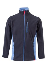 Velilla 201504 - TWO-TONE FLEECE JACKET NAVY BLUE/SKY BLUE