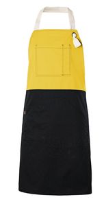 Velilla 404210B - TWO-TONE BIB APRON Żółty