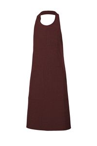 Velilla 404213 - 100% POLYESTER BIB APRON Kasztanowy