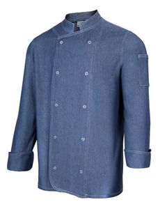 Velilla 405207 - LS DENIM CHEF JACKET Ciemny tytat