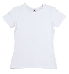 Velilla 405501 - WOMEN'S 100% COTTON T-SHIRT Biały