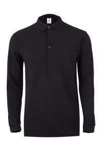 Mukua MK242CV - LONG SLEEVE POLO 210 Czarny