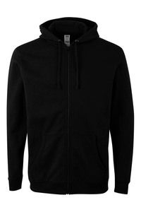 Mukua SF270U - ZIPPED HOOD SWEATSHIRT Czarny