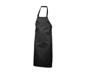 NEWGEN TB101 - Polycotton bib apron with pocket Czarny