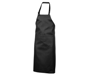 NEWGEN TB201 - Cotton bib apron with pocket Czarny