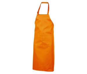NEWGEN TB201 - Cotton bib apron with pocket Pomarańczowy