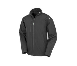 RESULT RS900X - RECYCLED 3-LAYER PRINTABLE SOFTSHELL JACKET Czarny
