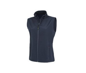 RESULT RS902F - WOMENS RECYCLED 2-LAYER PRINTABLE SOFTSHELL BODYWARMER Granatowy