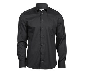 TEE JAYS TJ4024 - Fitted and stretch men's dress shirt Czarny