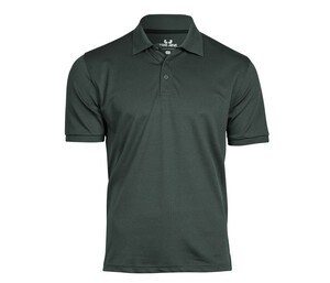 TEE JAYS TJ7000 - Recycled polyester/elastane polo shirt Ciemna zieleń
