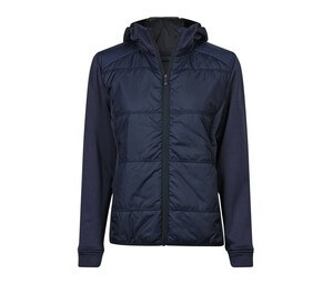 TEE JAYS TJ9113 - Womens' 2-fabric hooded jacket Granat/granat