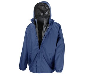 RESULT RS215X - 3-IN-1 JACKET WITH QUILTED BODYWARMER Granatowy