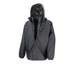 RESULT RS215X - 3-IN-1 JACKET WITH QUILTED BODYWARMER Czarny