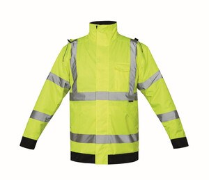 KORNTEX KX740 - High visibility rain jacket Żółty