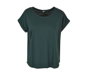Build Your Brand BY036 - T-shirt dla kobiet z okrągłym dekoltem Butelkowa zieleń