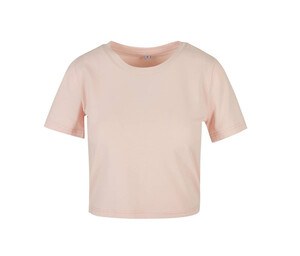 Build Your Brand BY042 - Damska koszulka „przycięta” Różowy