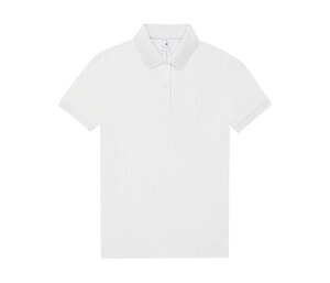 B&C BCW461 - Short-sleeved high density fine piqué polo shirt Biały