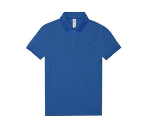 B&C BCW461 - Short-sleeved high density fine piqué polo shirt ciemnoniebieski