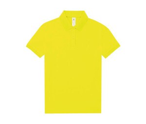 B&C BCW461 - Short-sleeved high density fine piqué polo shirt Limonkowy