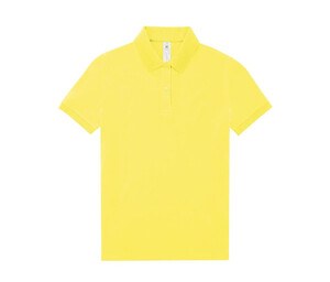 B&C BCW461 - Short-sleeved high density fine piqué polo shirt Solarna żółć