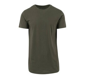 Build Your Brand BY028 - Długi T-shirt Olive