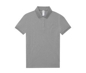 B&C BCW461 - Short-sleeved high density fine piqué polo shirt Sportowa szarość