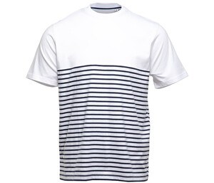 PEN DUICK PK200 - Short sleeve striped t-shirt Biało/granatowy