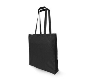 NEWGEN NG110 - RECYCLED TOTE BAG WITH GUSSET Czarny